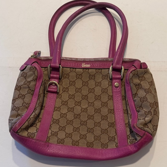 Gucci Pink and Brown Women's Bag